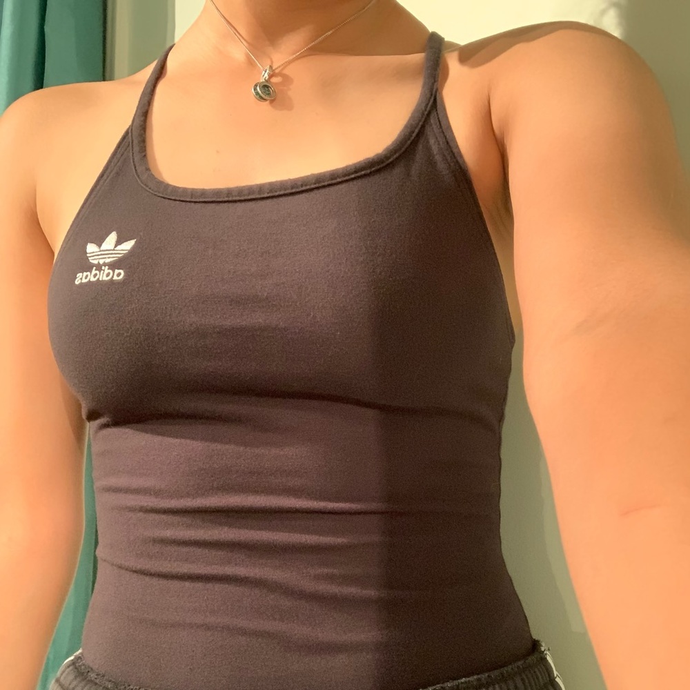 Adidas black bodysuit size Xs